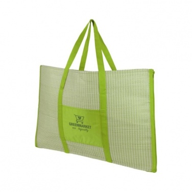 Logo trade business gift photo of: Bonbini foldable beach tote and mat, lime