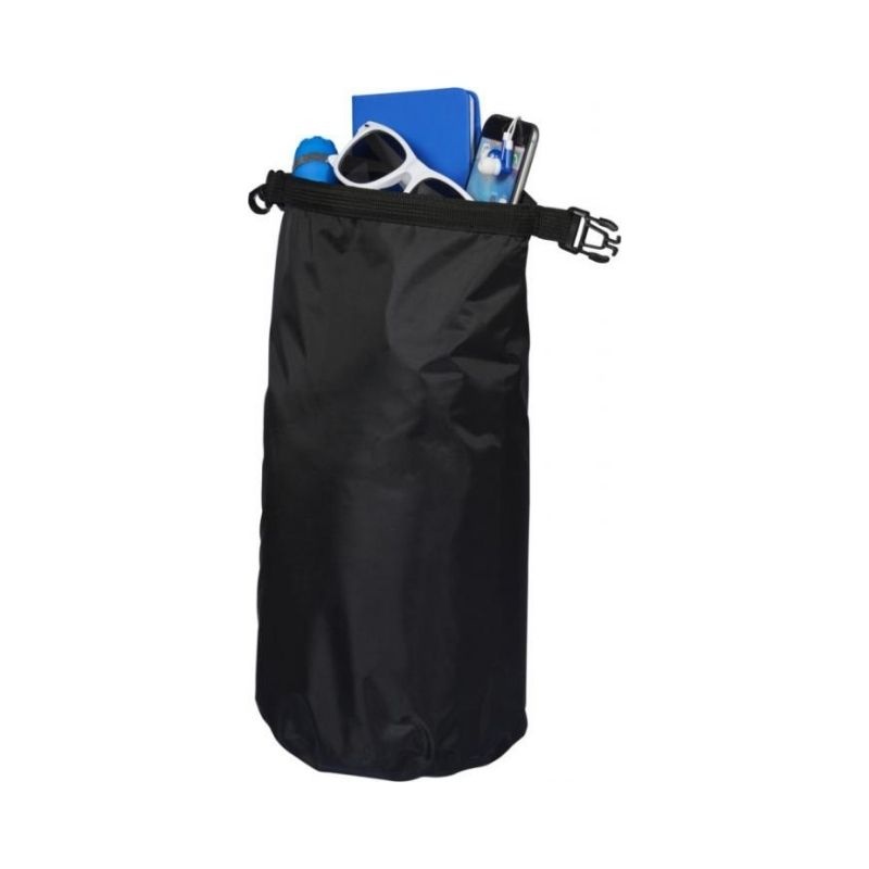 Logo trade advertising products picture of: Camper 10 L waterproof bag, black