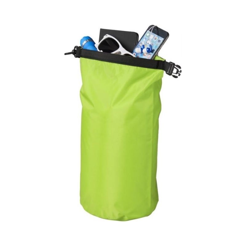 Logotrade corporate gift image of: Camper 10 L waterproof outdoor bag, lime