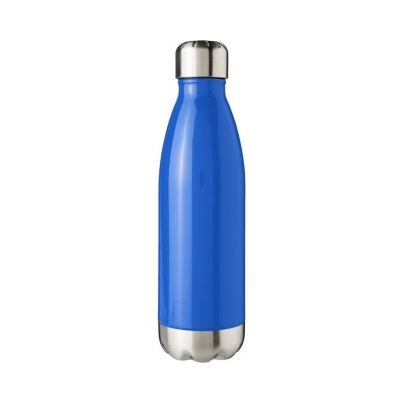 Logo trade promotional products image of: Arsenal 510 ml vacuum insulated bottle, blue