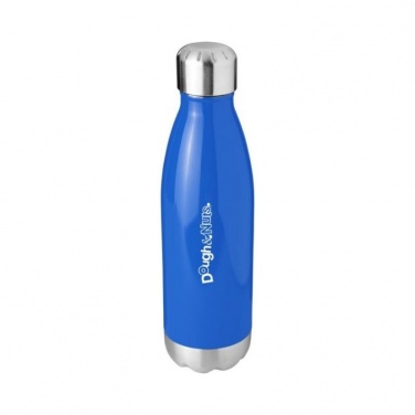Logo trade promotional gifts image of: Arsenal 510 ml vacuum insulated bottle, blue