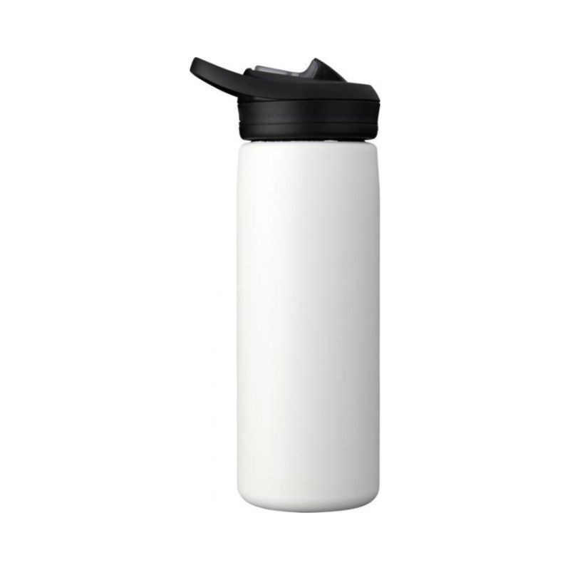 Logotrade promotional gift picture of: Eddy+ 600 ml copper vacuum insulated sport bottle, white