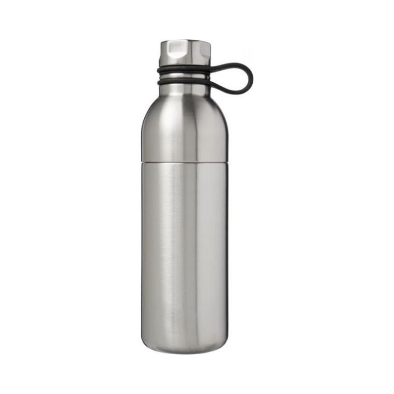 Logo trade promotional merchandise image of: Koln 590 ml copper vacuum insulated sport bottle, silver