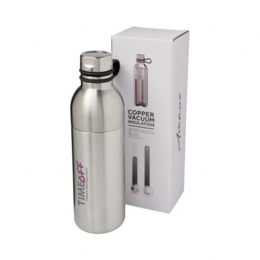 Logotrade advertising product image of: Koln 590 ml copper vacuum insulated sport bottle, silver