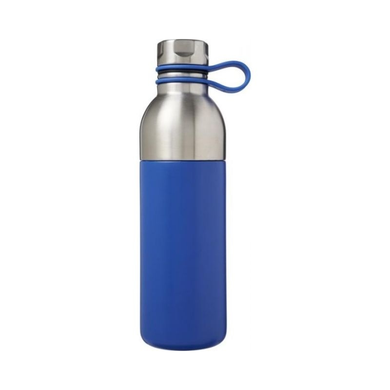 Logo trade advertising products picture of: Koln 590 ml copper vacuum insulated sport bottle, blue