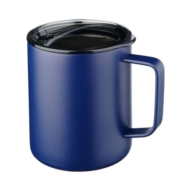 Logotrade promotional item image of: Rover 420 ml copper vacuum insulated mug, navy