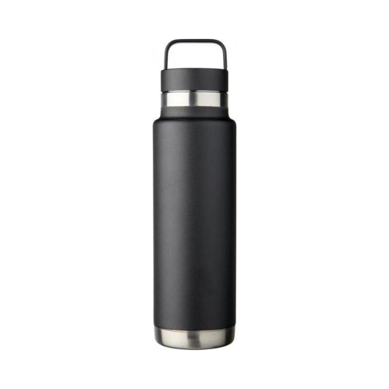 Logotrade promotional giveaway image of: Colton 600 ml copper vacuum insulated sport bottle, black