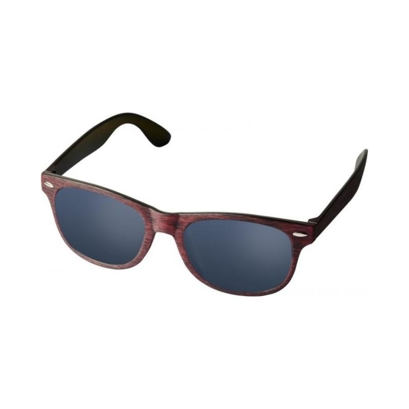 Logo trade promotional gifts picture of: Sun Ray sunglasses with heathered finish, red