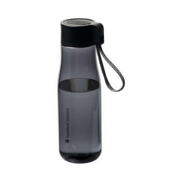 Logo trade promotional item photo of: Ara 640 ml Tritan™ sport bottle with charging cable, smoked