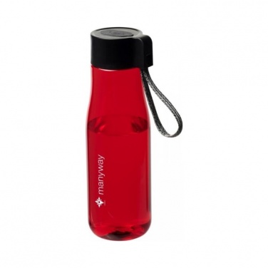 Logotrade promotional merchandise picture of: Ara 640 ml Tritan™ sport bottle with charging cable, red