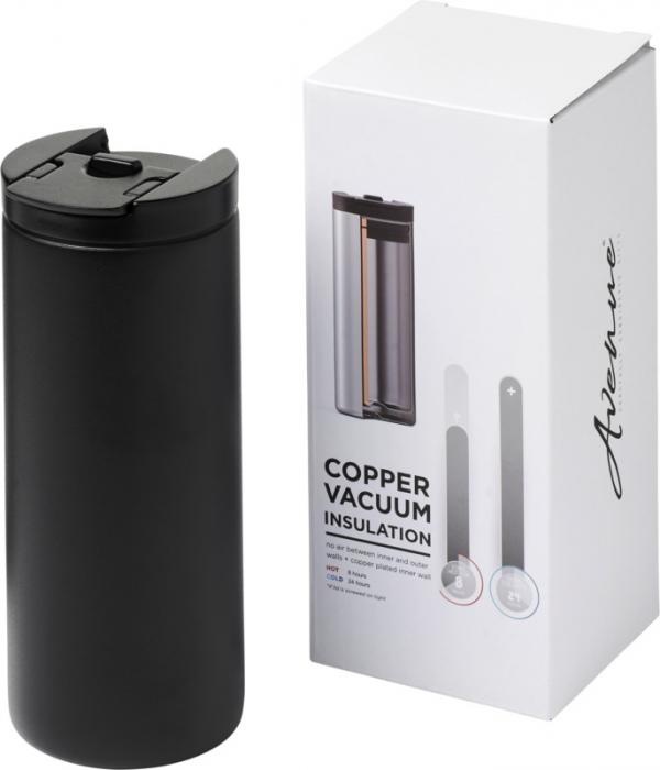 Logo trade advertising products image of: Lebou 360 ml copper vacuum insulated tumbler, black