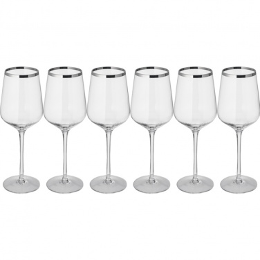 Logo trade promotional item photo of: Set of 6 white wine glasses