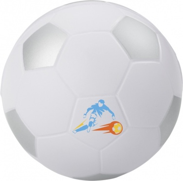 Logo trade promotional merchandise picture of: Football stress reliever, silver