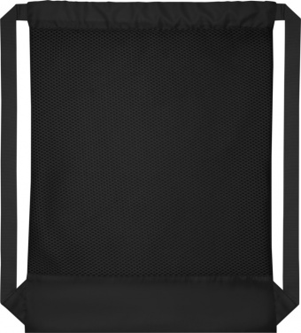 Logo trade promotional merchandise picture of: Nadi mesh drawstring backpack, black