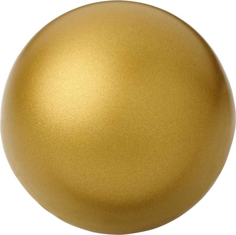 Logotrade promotional products photo of: Cool round stress reliever, gold