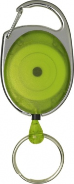 Logo trade promotional item photo of: Gerlos roller clip key chain, lime