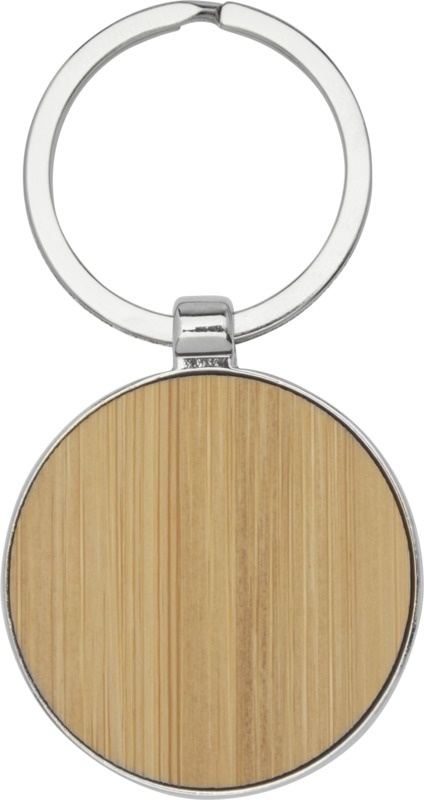 Logotrade corporate gift image of: Nino bamboo round keychain