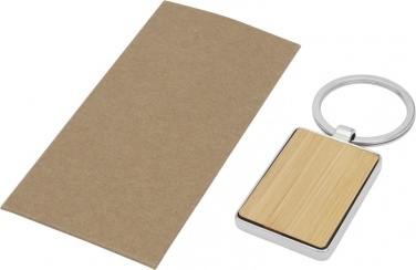 Logotrade promotional gift picture of: Neta bamboo rectangular keychain