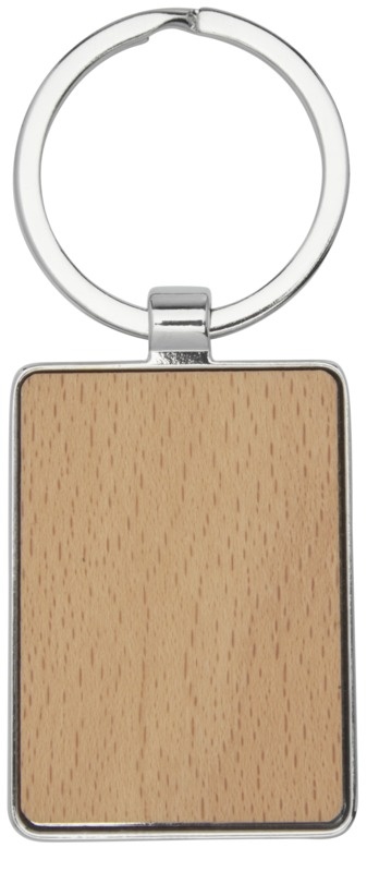 Logotrade promotional item image of: Mauro beech wood rectangular keychain