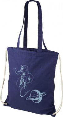 Logotrade business gift image of: Eliza cotton drawstring, navy blue
