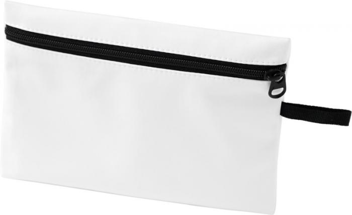 Logo trade corporate gifts image of: Bay face mask pouch, white