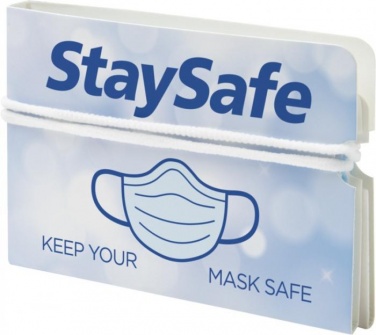 Logotrade promotional item picture of: Nest fold-up face mask wallet, white