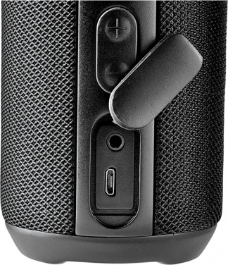 Logo trade advertising product photo of: Rugged fabric waterproof Bluetooth® speaker, black