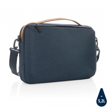 Logo trade promotional item photo of: Laptop bag Impact AWARE™ 300D two tone deluxe 15.6", navy