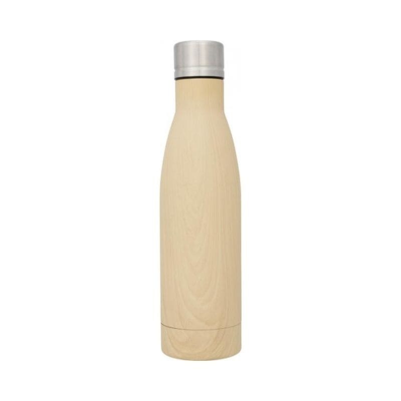 Logotrade promotional giveaway image of: Vasa wood copper vacuum insulated bottle, brown