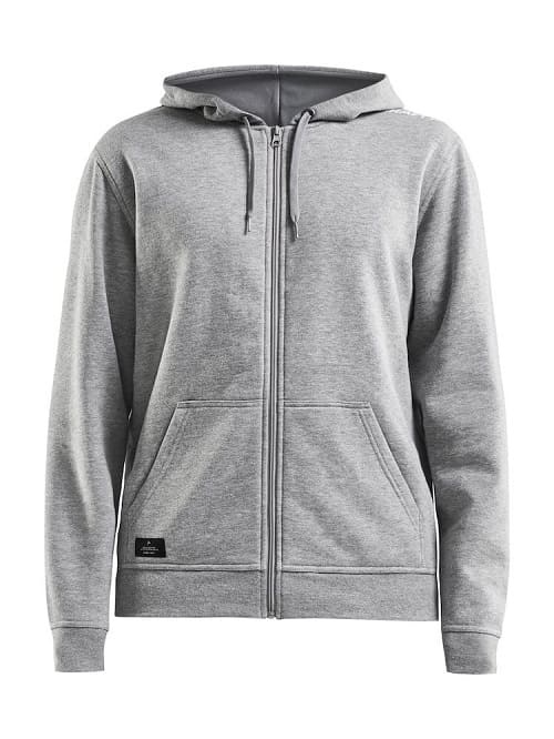 Logo trade promotional merchandise photo of: Community full zip mens' hoodie, grey