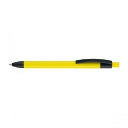 Logotrade promotional item image of: Pen, soft touch, Capri, yellow