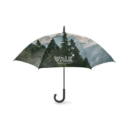 Logo trade corporate gifts image of: 23" windproof premium umbrella RPET