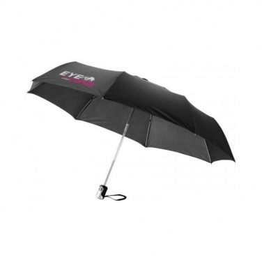 Logotrade promotional merchandise photo of: 21.5" Alex 3-Section auto open and close umbrella, black