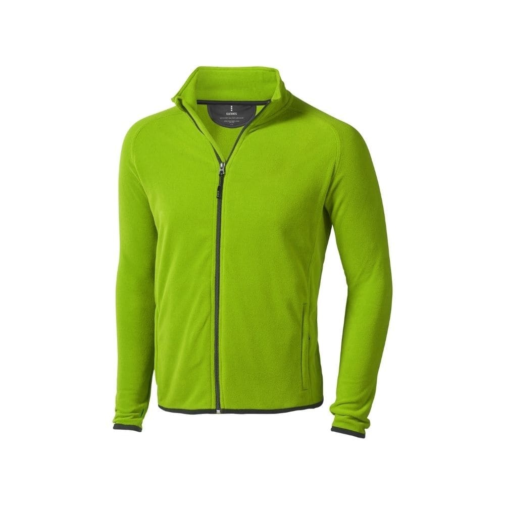 Logotrade promotional gift image of: Brossard micro fleece full zip jacket, apple green