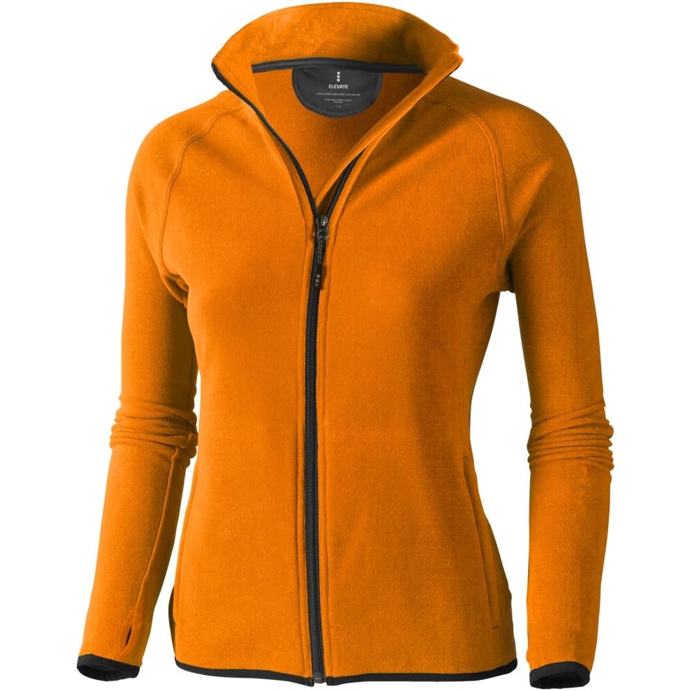 Logo trade promotional products picture of: Brossard micro fleece full zip ladies jacket, orange