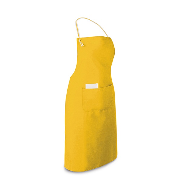 Logo trade promotional giveaway photo of: Apron with 2 pockets, yellow