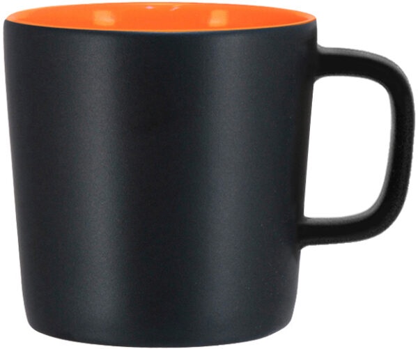 Logo trade promotional product photo of: Ebba mug 25cl, black/orange