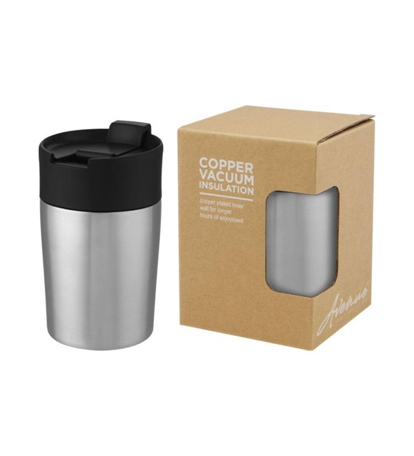 Logo trade promotional gifts picture of: Jetta 180 ml copper vacuum insulated tumbler, silver