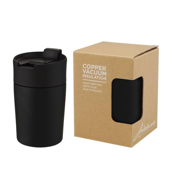 Logotrade business gifts photo of: Jetta 180 ml copper vacuum insulated tumbler, black