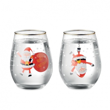 Logo trade promotional merchandise photo of: Christmas glasses set