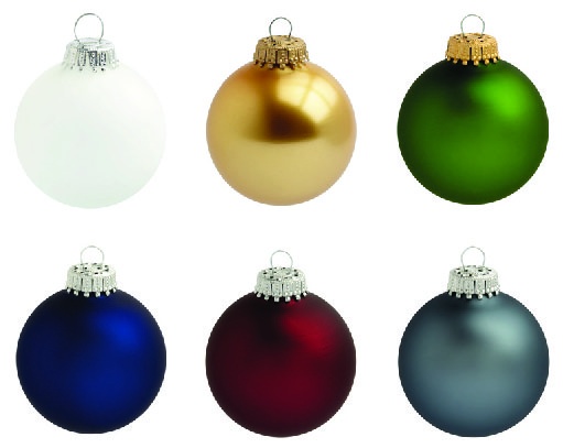 Logo trade promotional giveaways picture of: Christmas ball with 2-3 color logo 7 cm