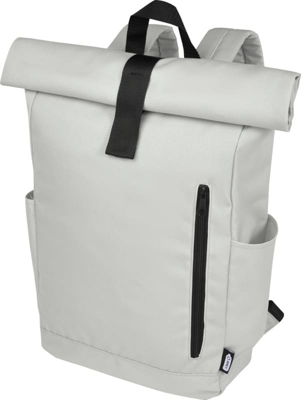 Logotrade promotional product picture of: Cool Byron 15.6" roll-top backpack 18L, light grey