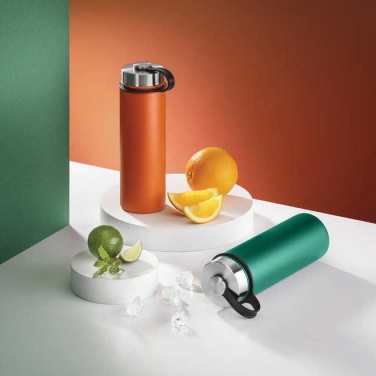 Logo trade promotional giveaway photo of: Nordic Thermal Mug, 650 ml, with 2 lids, orange