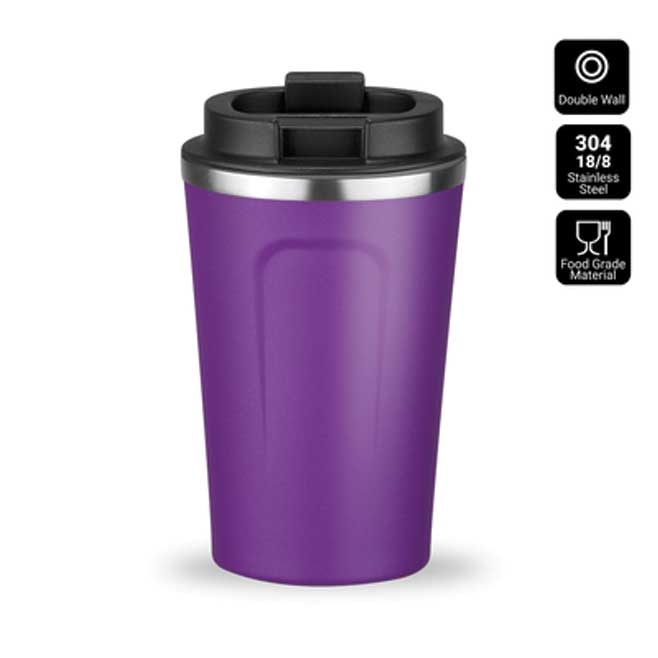 Logo trade corporate gift photo of: Nordic coffe mug, 350 ml, purple