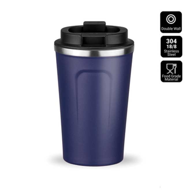 Logotrade promotional item image of: Nordic coffe mug, 350 ml, navy blue