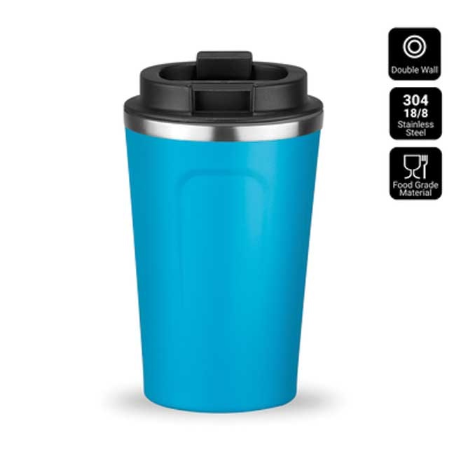 Logo trade promotional products image of: Nordic coffe mug, 350 ml, turquoise