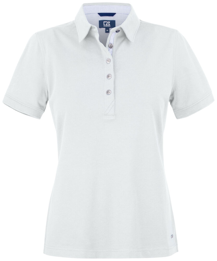 Logotrade corporate gift picture of: Advantage Premium Polo Ladies, white