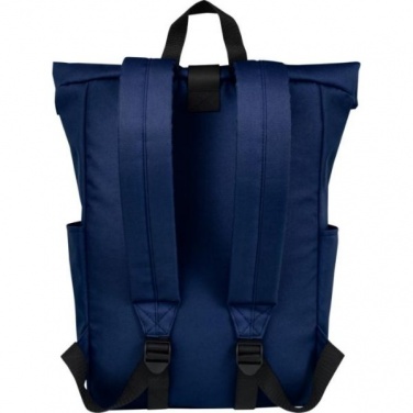 Logotrade promotional merchandise photo of: Cool Byron 15.6" roll-top backpack 18L, dark blue