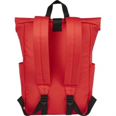 Logo trade promotional items image of: Cool Byron 15.6" roll-top backpack 18L, red