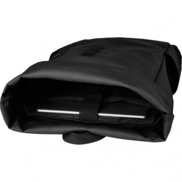 Logo trade business gift photo of: Cool Byron 15.6" roll-top backpack 18L, black